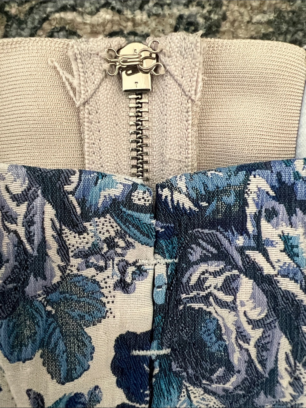 House of CB Blue Floral Embroidered Corset Top Small Plus Cup - Picture 12 of 12